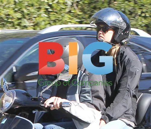 Leonardo DiCaprio and Bar Rafaeli on Scooter