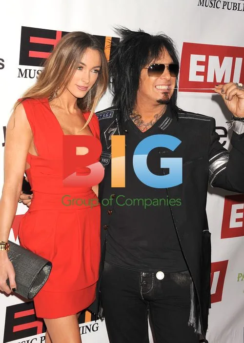 Courtney Bingham and Nikki Sixx at EMI Grammys After Party