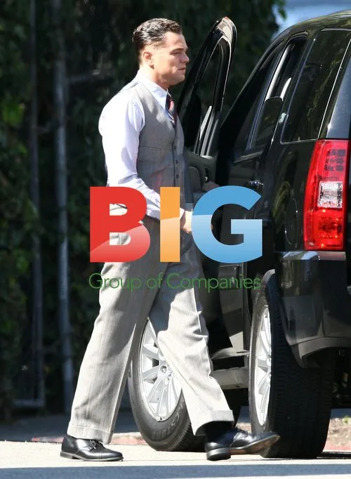 Leonardo DiCaprio on set of "J. Edgar"
