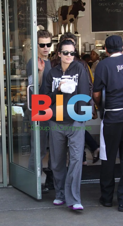 Paul Wesley and Torrey DeVitto lunch date