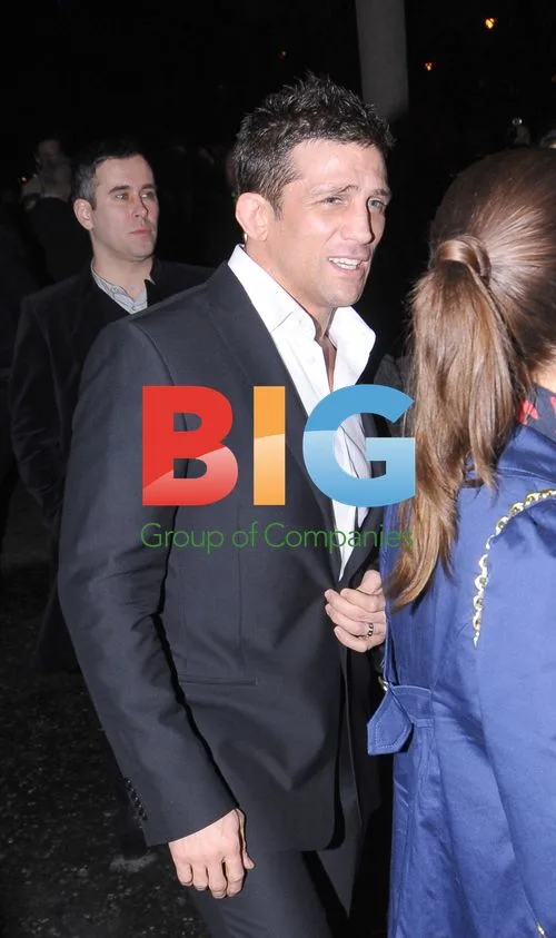 Alex Reid Attends Brits Party at Savoy