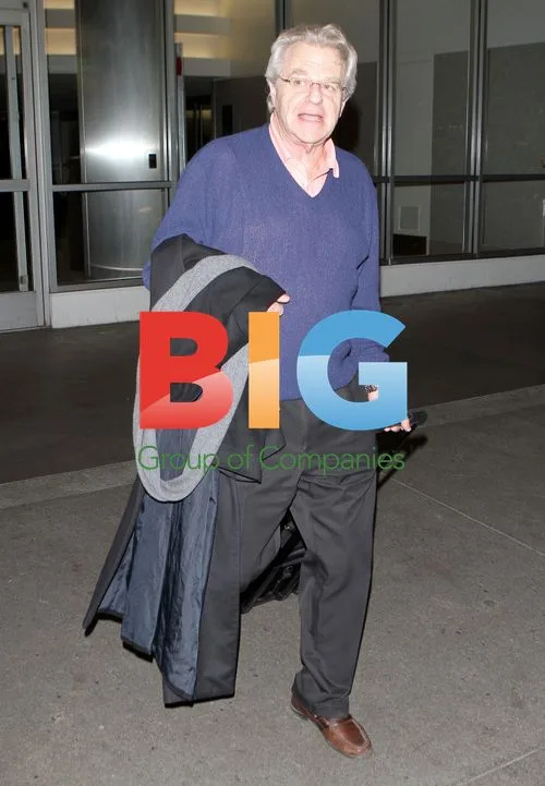 Jerry Springer Arrives at LAX