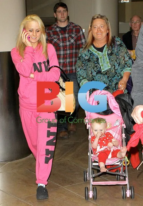 Leah Messer and Family at LAX