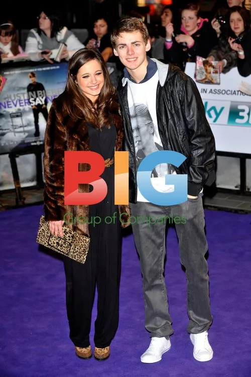 Madelaine Duggan and Thomas Law at Justin Bieber Premiere
