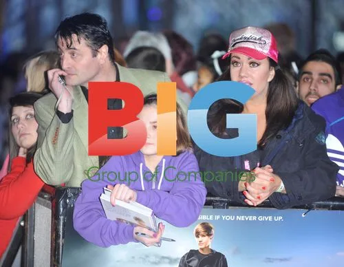 Mario Marconi and Lisa Appleton at Justin Bieber Premiere
