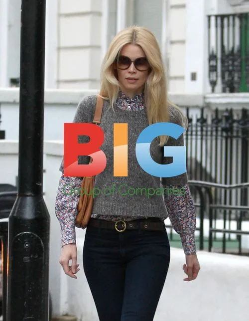 Claudia Schiffer on School Run with Daughter