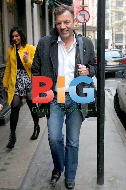 Duncan Bannatyne leaving the Ivy, London