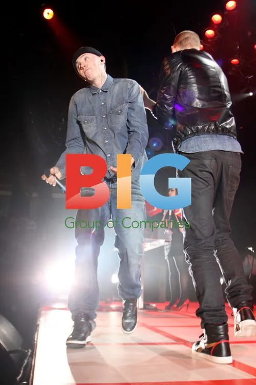 Professor Green performs with Mark Ronson