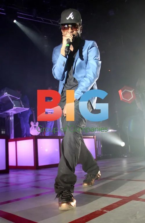 Professor Green performs with Mark Ronson