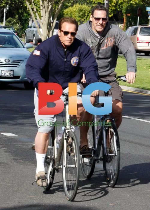 Arnold Schwarzenegger Rides Bikes