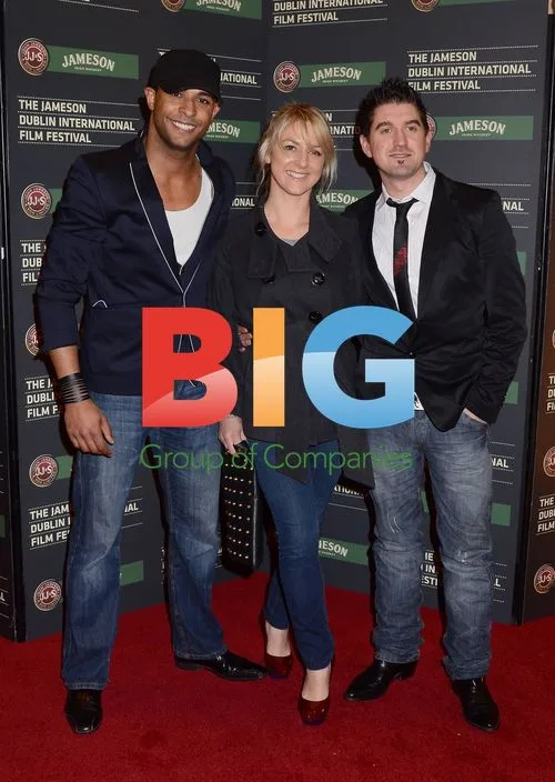 Kamal Ibrahim, Donna McGarry and Steve Spade at 'Submarine' premiere