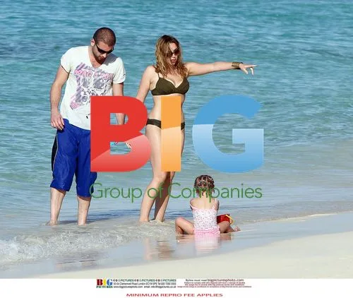 Charlotte Church and Family at the Beach