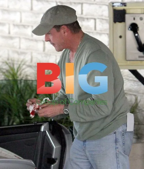 Michael Lohan with Cut on Face
