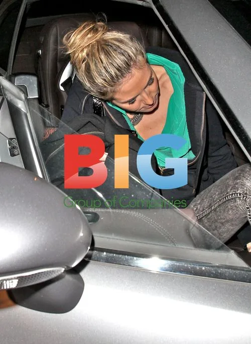 Seal and Heidi Klum Leaving Matsuhisa