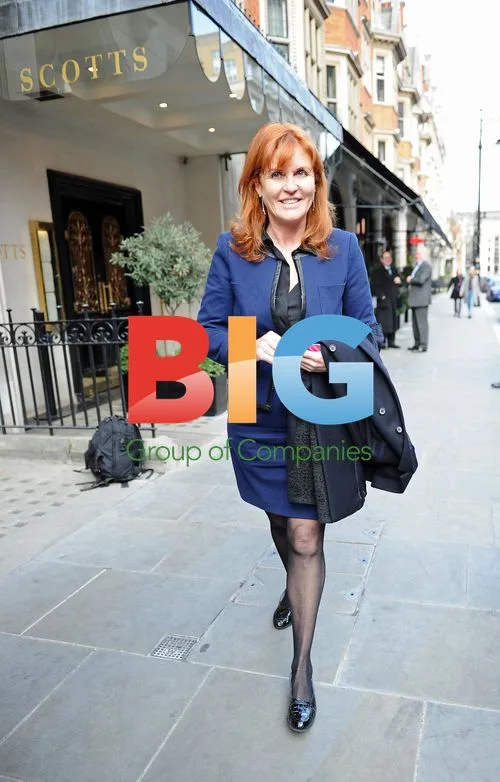 Sarah Ferguson Duchess of York out dining in London
