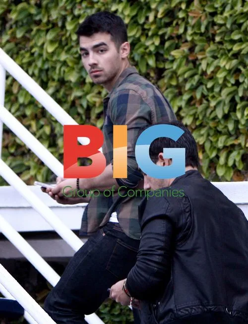 Joe Jonas Shopping at Fred Segal