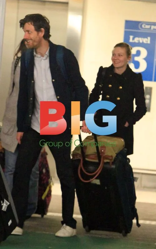 Kirsten Dunst Arrives at Heathrow Airport