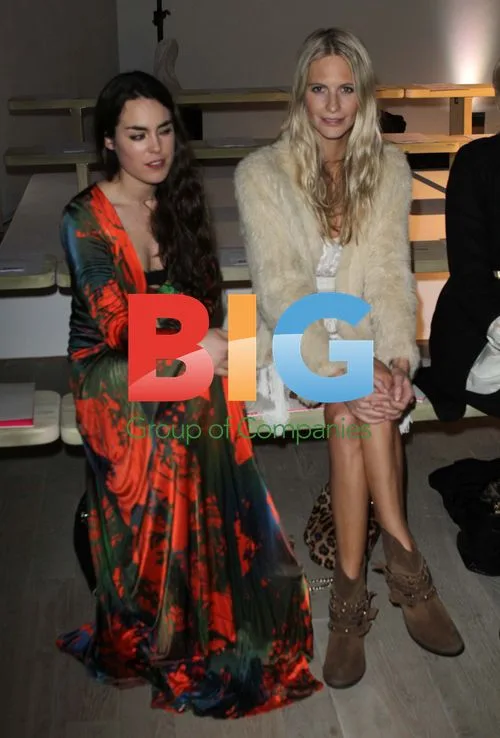 Tallulah Ormsby-Gore and Poppy Delevigne at Matthew Williamson Fashion Show