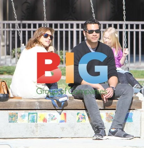Jessica Alba with family at park