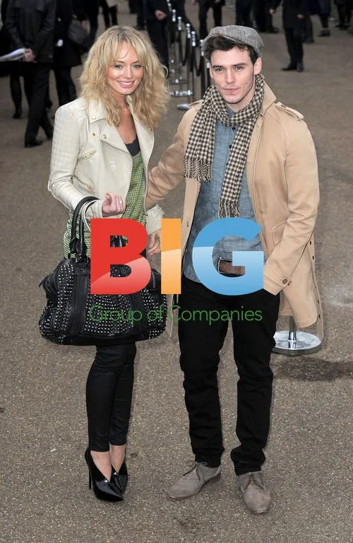Laura Haddock and Sam Claflin at Burberry Prorsum Show