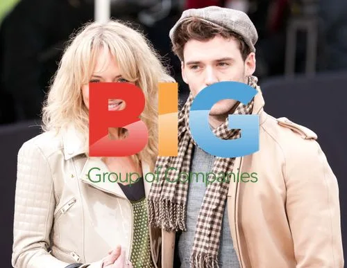 Laura Haddock and Sam Claflin at Burberry Prorsum Show