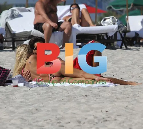Shauna Sand frolicking in Miami Beach