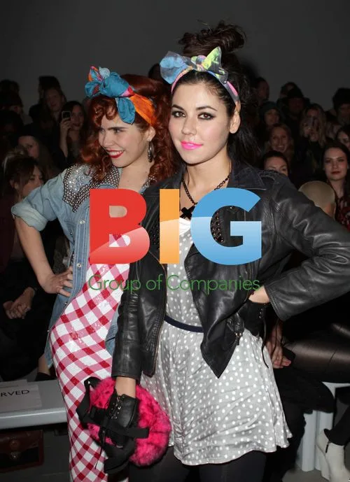 Marina and Paloma at Ashish Show