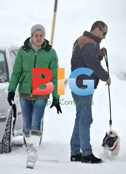 Caroline of Monaco on ski holiday with daughters