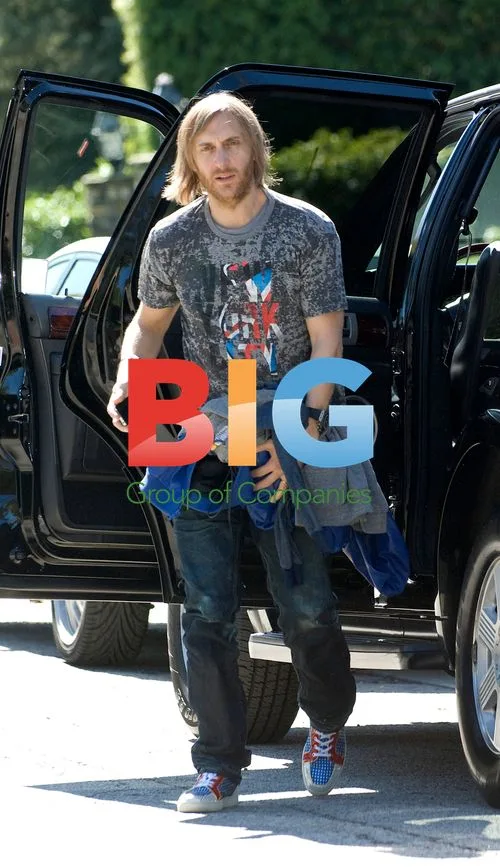 David Guetta Visits Johnny Hallyday in LA