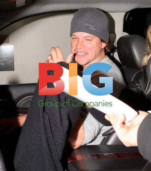 Matt Damon Leaving Katsuya Restaurant