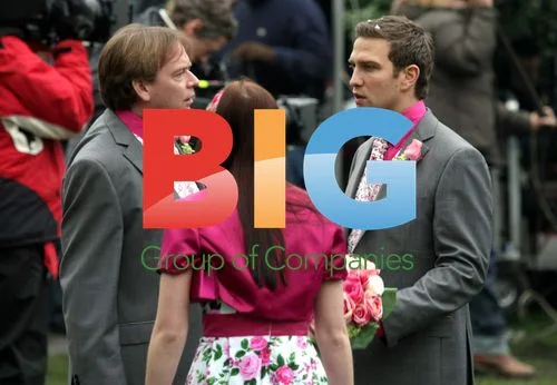 Adam Woodyatt and Stefan Booth filming Eastenders wedding