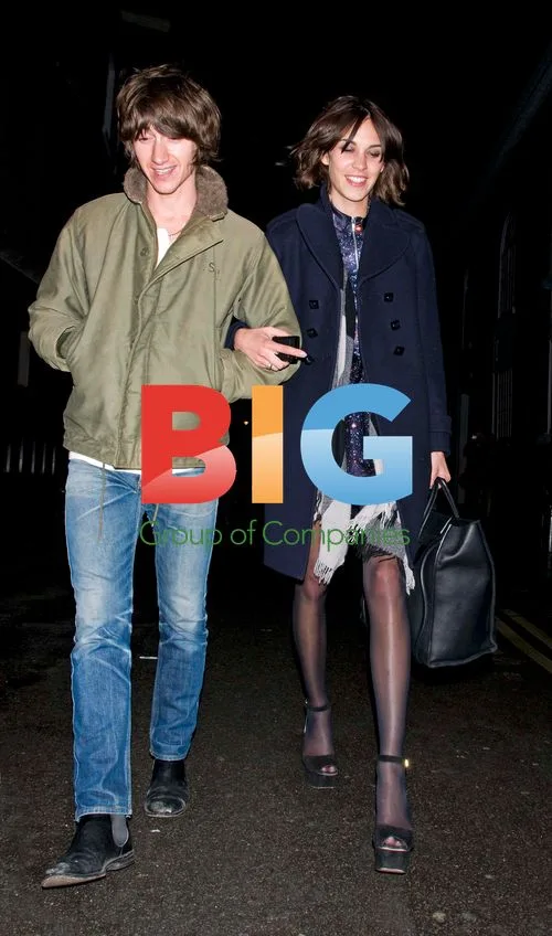 Alexa Chung and Alex Turner at NME Awards 2011 After Party