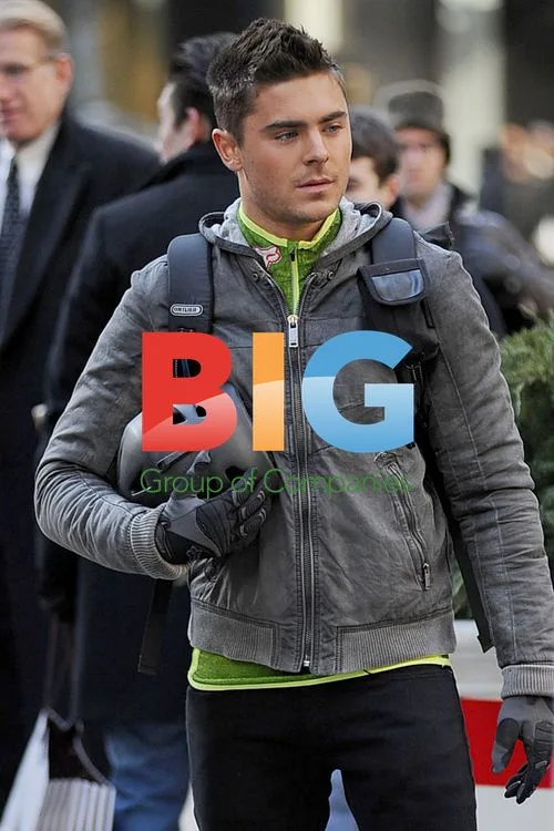 Zac Efron on New Years Eve set