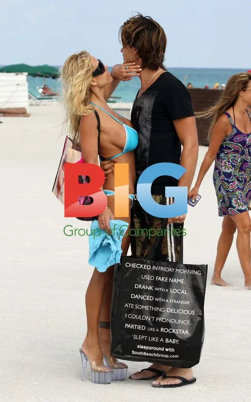 Shauna Sand Frolicks with Husband in Miami