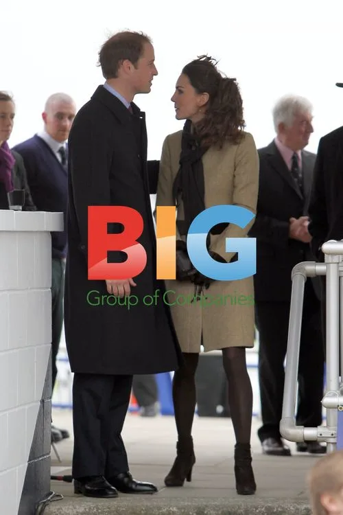 William and Kate at Lifeboat Launch in Anglesey