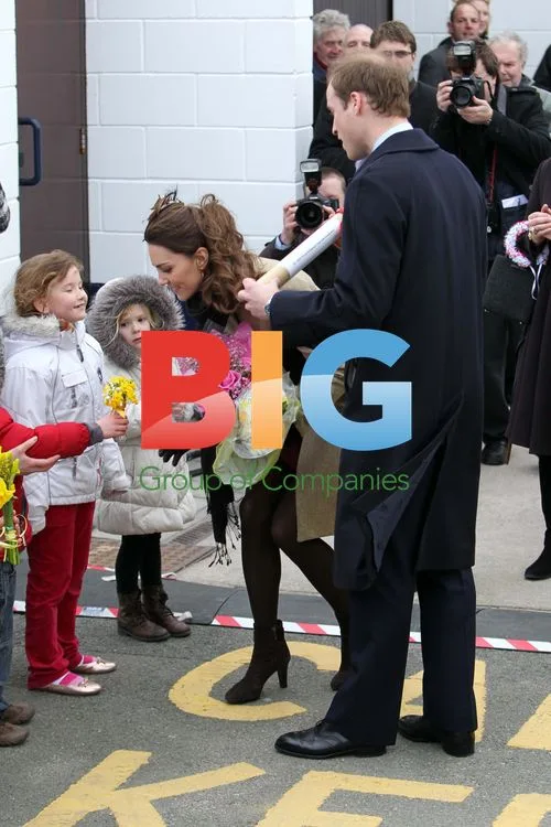Prince William and Kate Middleton at Anglesey Lifeboat Launch