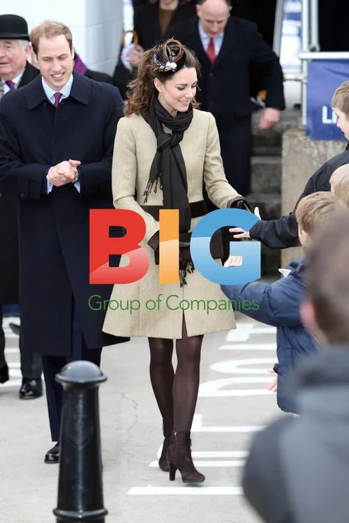 Prince William and Kate Middleton at Anglesey Lifeboat Centre