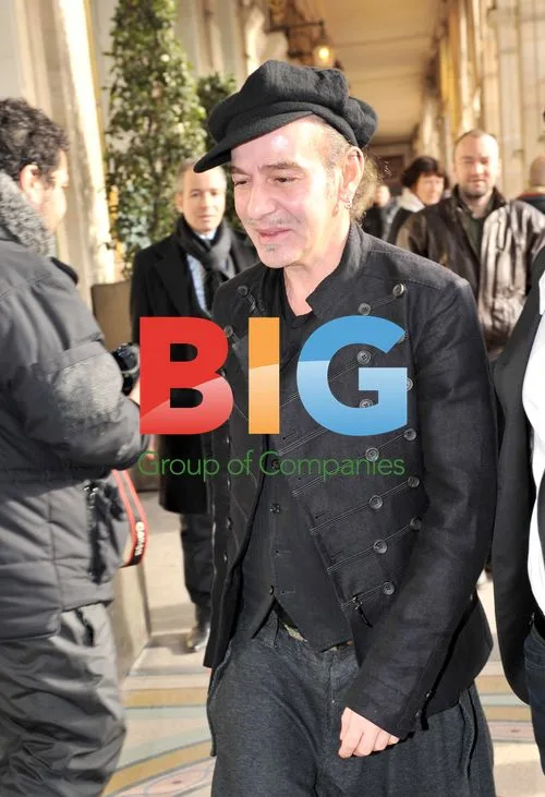 John Galliano Arrives at Meurice Hotel