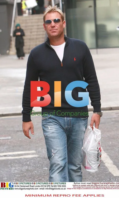 Shane Warne Shopping in London