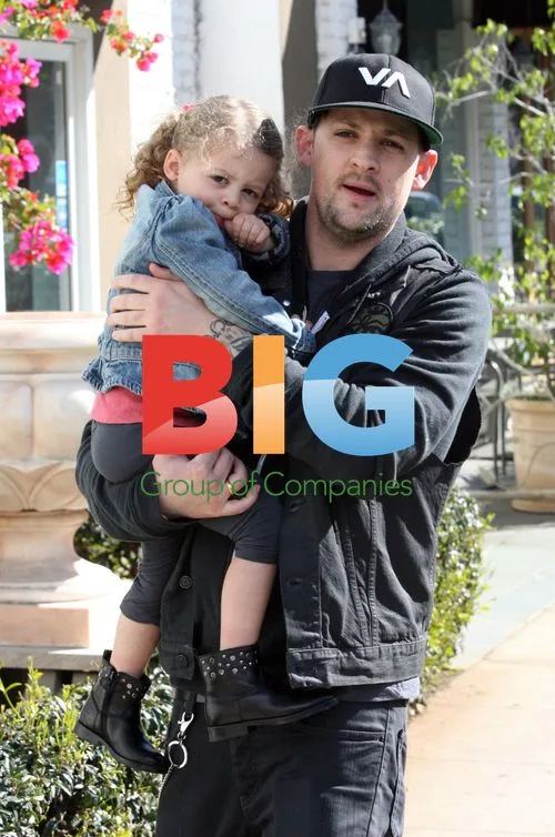 Joel Madden and baby Harlow
