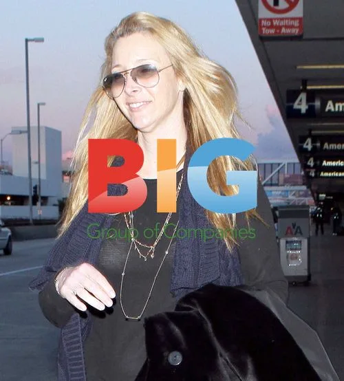 Lisa Kudrow Arriving at LAX