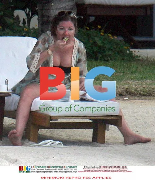 Karen Brady on holiday in Mauritius