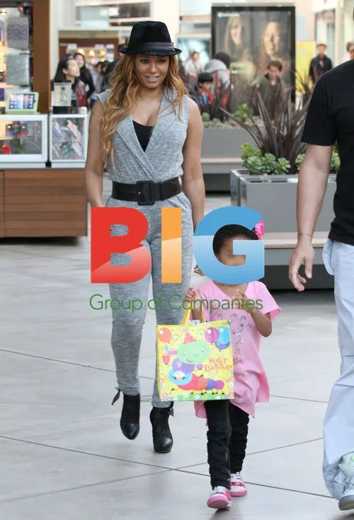 Mel B, Stephen Belafonte & Daughter at Birthday Party