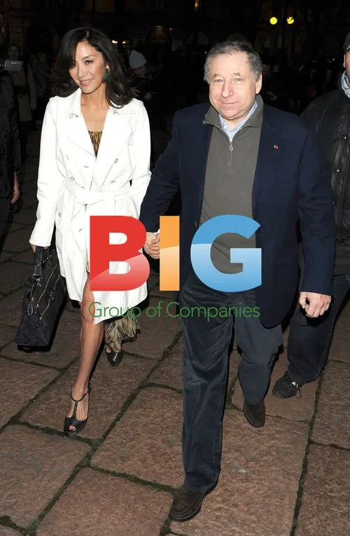 Michelle Yeoh and Jean Todt at Roberto Cavalli Fashion Show