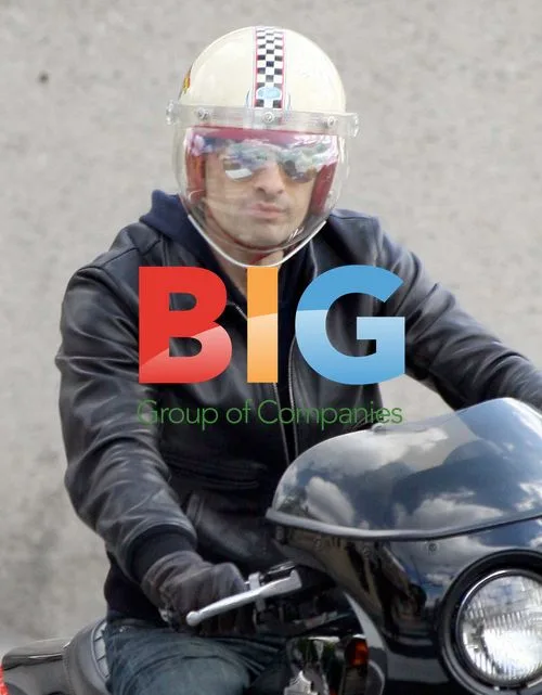 Olivier Martinez Riding Hog in West Hollywood
