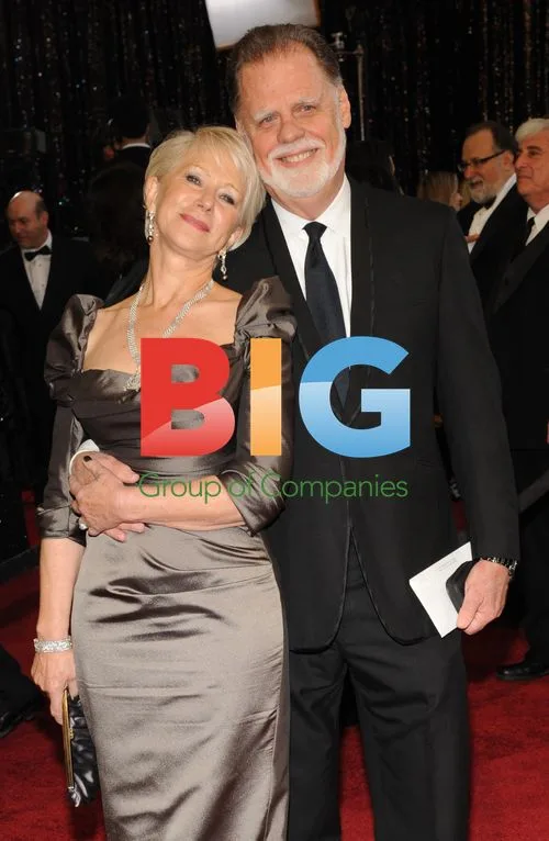 Helen Mirren and Taylor Hackford at Oscars