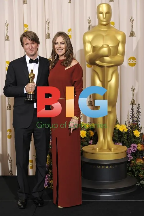 Kathryn Bigelow and Tom Hooper at the 83rd Oscars