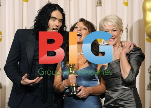 Helen Mirren, Russell Brand, and Susanne Bier at Oscars