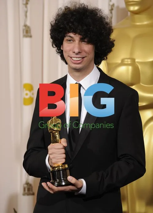 Luke Matheny Poses With Oscar