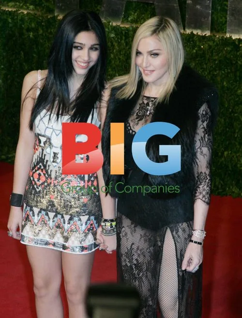Madonna and Lourdes at Vanity Fair Oscar Party